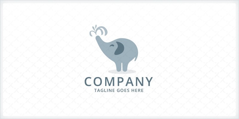 Cute Elephant Logo