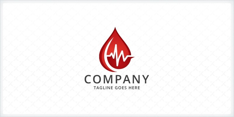 Blood Droplet - Medical Logo