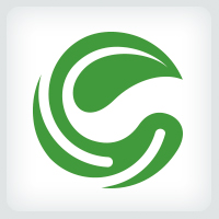 Letter C Leaf Logo
