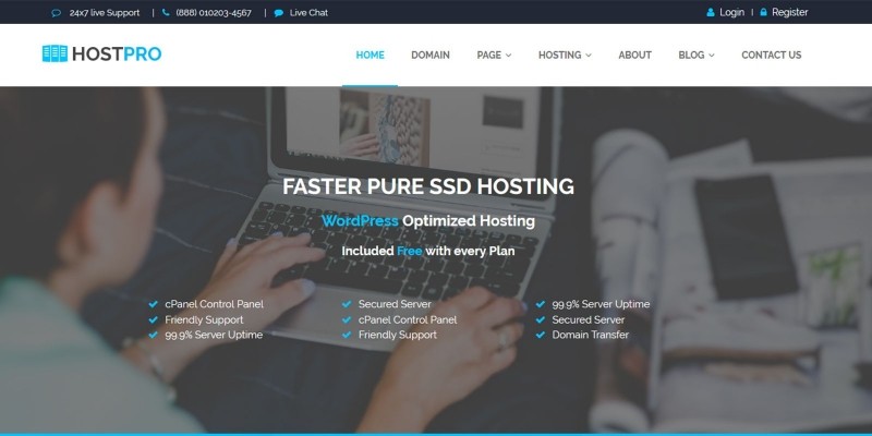 HostPro - Hosting HTML5 Template