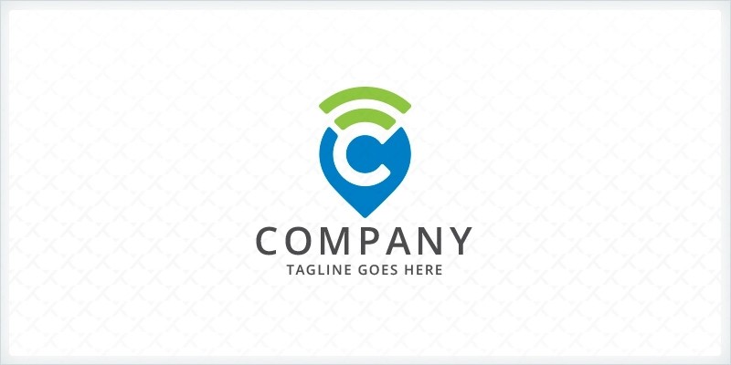 Letter C - Geo Tagging Logo