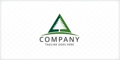 Pine Tree Triangle Logo