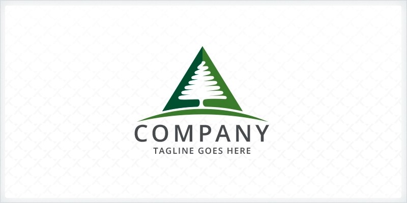 Pine Tree Triangle Logo