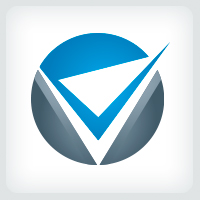 Letter V Checkmark Logo