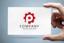 Letter P Gear Logo Screenshot 1