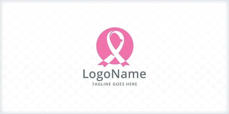 Breast Cancer Pink Ribbon Logo