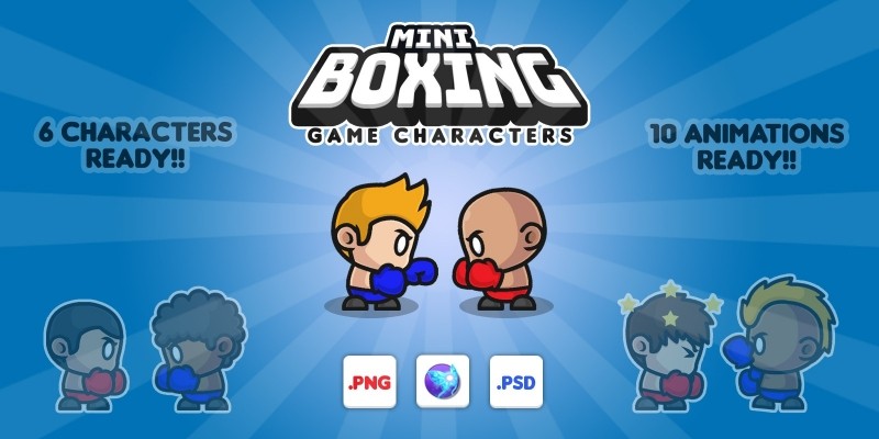 Mini Boxing - Game Characters