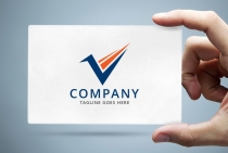 Letter V Path Logo Screenshot 1