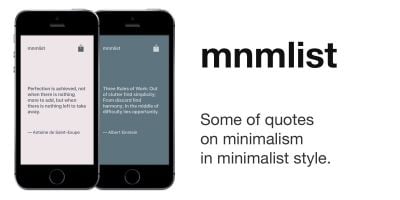Mnmlist - iOS Quotes App Source Code
