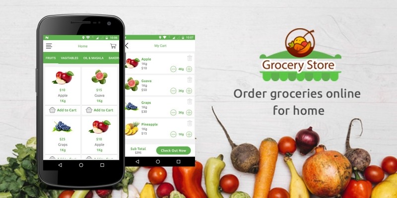 Grocery App UI Template