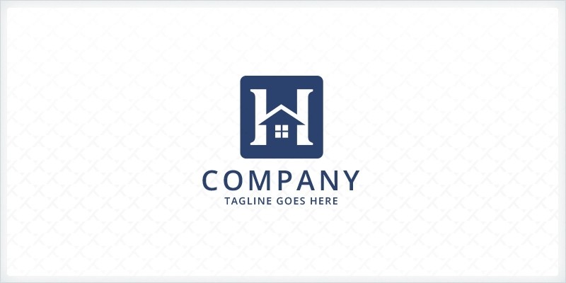 Letter H - Home Logo