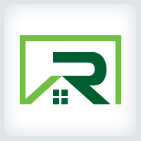 Letter R - Home Logo