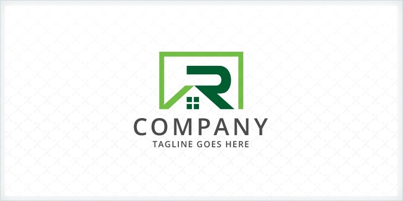 Letter R - Home Logo