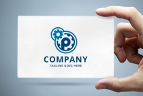 Mechanical Gears - Letter P Logo Screenshot 1