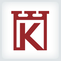 Letter K - Fortress Logo