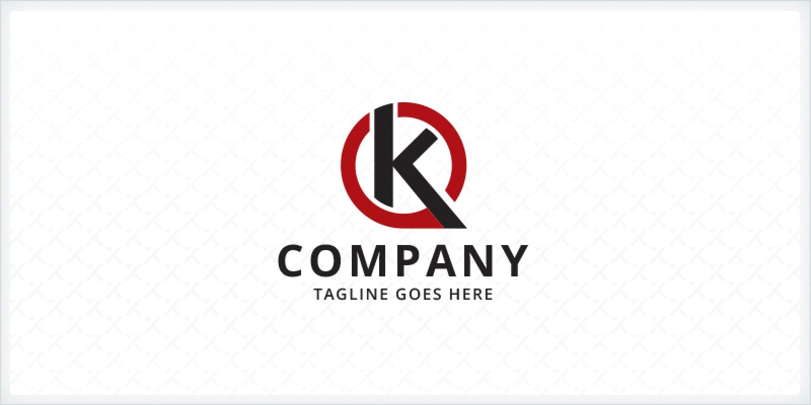 Letter K Speech Bubble Logo