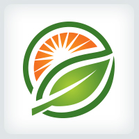 Leaf and Sun Logo
