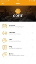 GoFit - React Fitness App Template Screenshot 2