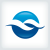 Blue Ocean Wave Logo