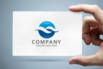 Blue Ocean Wave Logo Screenshot 1
