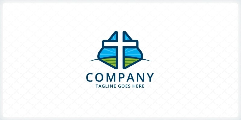 Cross Scenery - Church Logo