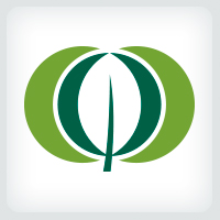 Overlapping Circle - Leaf Logo