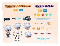 Scientist 2D Game Character Sprites Screenshot 3