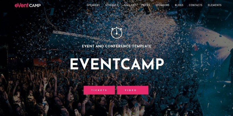 EventCamp - Event HTML Template