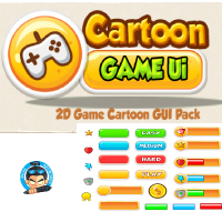 Cartoon Game Ui Set 01