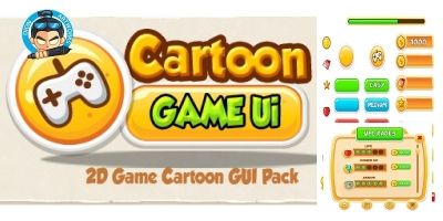 Cartoon Game Ui Set 01