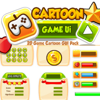 Cartoon Game Ui Set  06