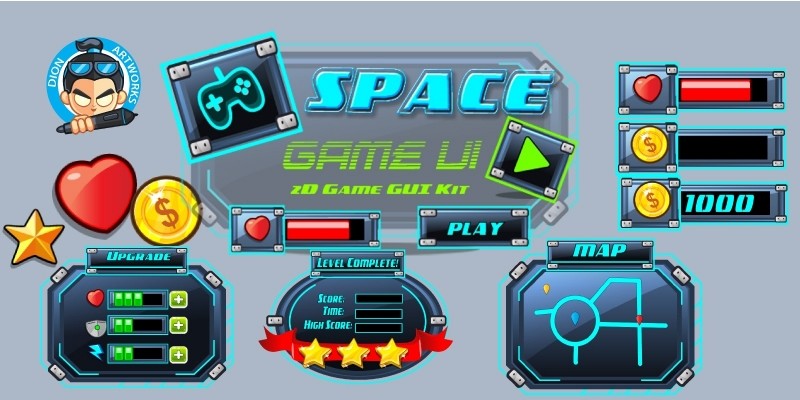 Space Game Ui Set 08
