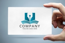 Book And Pen Logo Template Screenshot 1