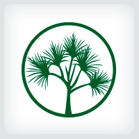 Pandanus - Palm Tree Logo