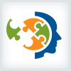 Brain Puzzle - Head Logo