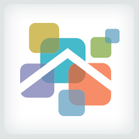 Overlapping Squares - Home Remodeling Logo