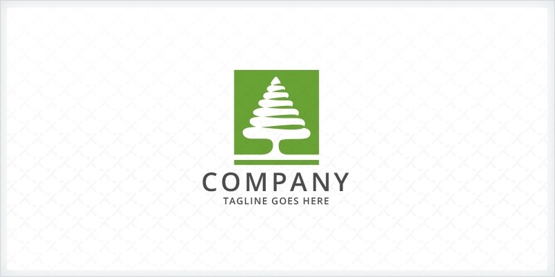 Green Pine Tree Logo