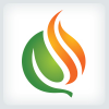 Leaf and Fire Logo
