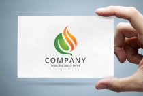 Leaf and Fire Logo Screenshot 1