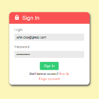 Angular - Login Forms Module - Flat Design