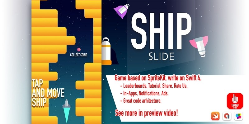 Ship Slide iOS Source Code