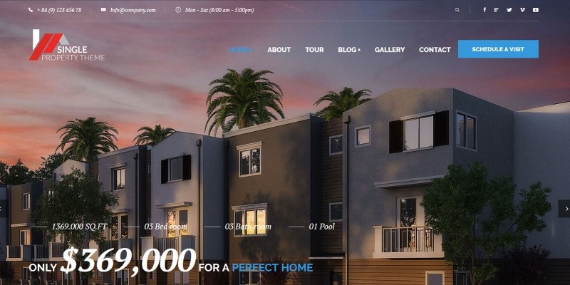 Single Property Real Estate HTML Template 