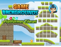 Game BG Platformer Tilesets 01 Screenshot 1