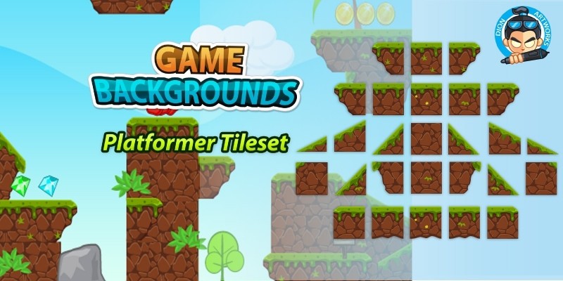 Game BG Plat former Tile-sets 02