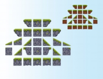 Game BG Plat former Tile-sets 02 Screenshot 2