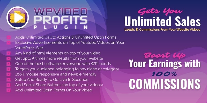 WPVideo Profits WordPress Plugin