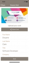 Card Sharing App in Ionic using NFC and Firebase Screenshot 6