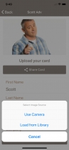 Card Sharing App in Ionic using NFC and Firebase Screenshot 7