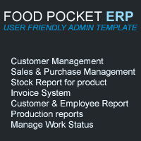 Food Pocket ERP Script PHP