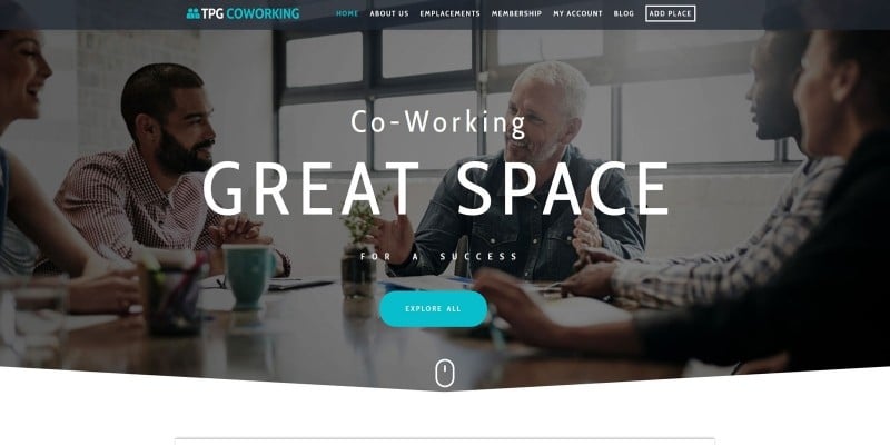 TPG CoWorking - Coworking WordPress theme